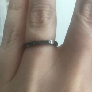 Black diamond ring